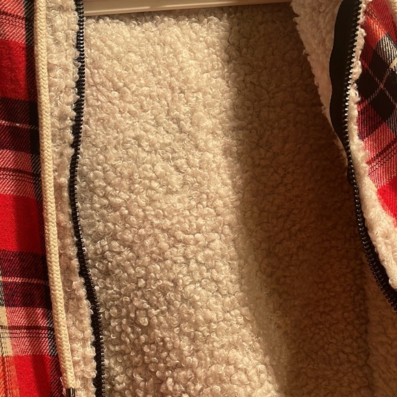 Mags &Pye flannel fleece hooded bomber soft jacket small - Picture 6 of 6